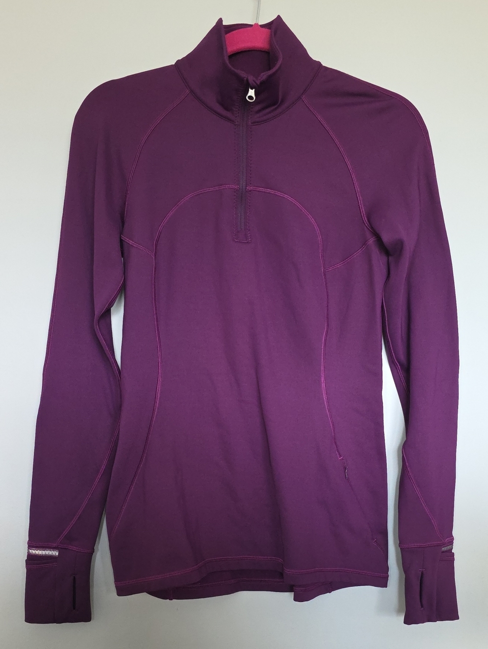 lululemon athletica Plum Half-Zip Cowl Turtleneck Sweater